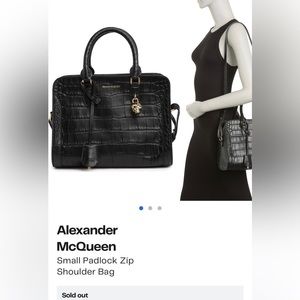 Alexander McQueen Small Padlock Zip Shoulder Bag